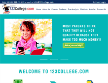 Tablet Screenshot of 123college.com